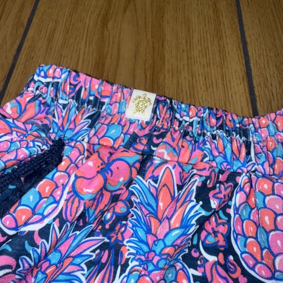 Simply Southern L/XL Pineapple Print Tassel Hem Shorts Elastic Waist Comfy - Picture 7 of 15